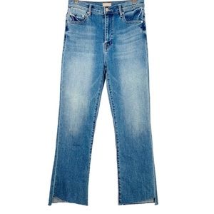 Mother Denim The Huffy Flood Raw Hem Jeans Size 27